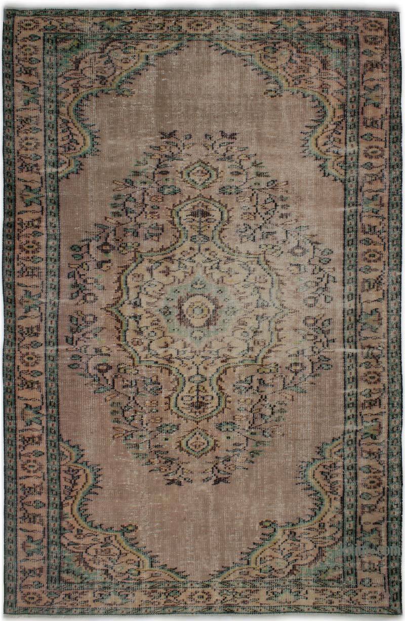 Vintage Turkish Hand-Knotted Rug - 5' 7" x 8' 6" (67" x 102") - K0082971