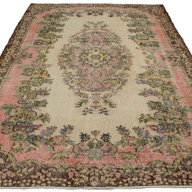 Alfombra Vintage Turca Anudada a Mano - 170 cm x 286 cm - K0082972