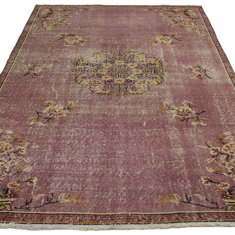Alfombra Vintage Turca Anudada a Mano - 162 cm x 264 cm - K0082973