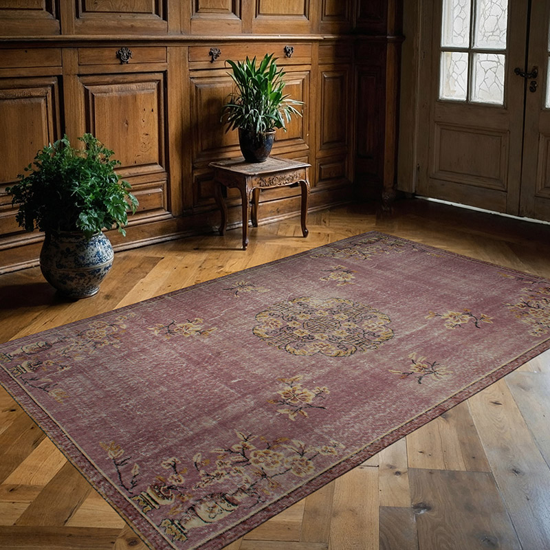 Vintage Turkish Hand-Knotted Rug - 5' 4" x 8' 8" (64" x 104") - K0082973