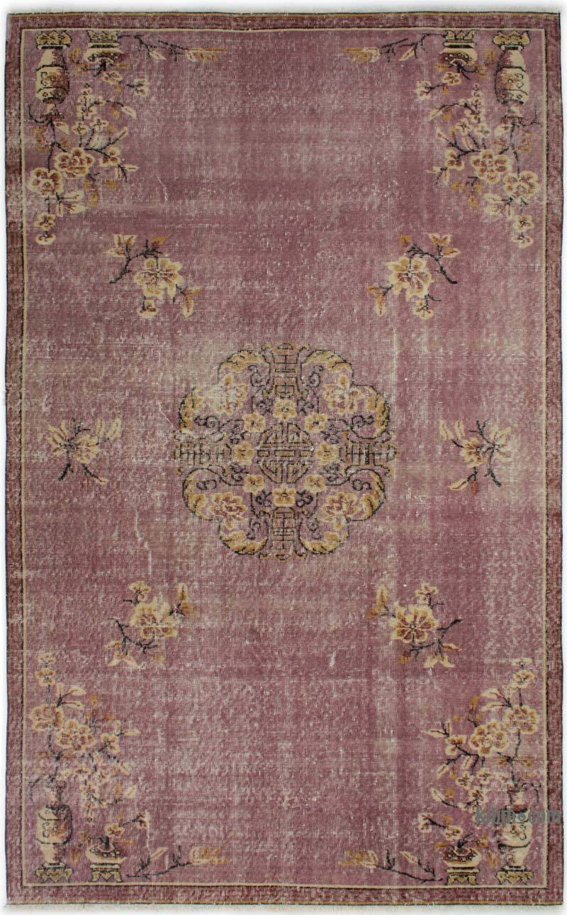 Alfombra Vintage Turca Anudada a Mano - 162 cm x 264 cm - K0082973