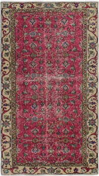 Vintage Turkish Hand-Knotted Rug - 3' 7" x 6' 6" (43" x 78")