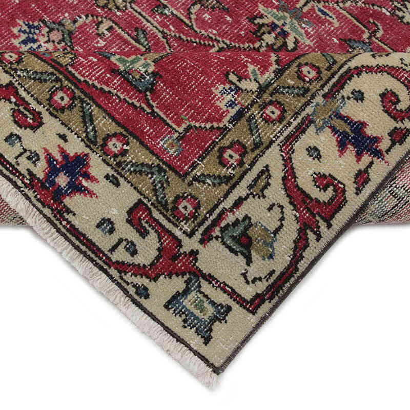 Alfombra Vintage Turca Anudada a Mano - 109 cm x 197 cm - K0082974