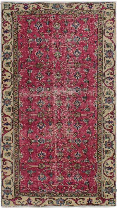 Alfombra Vintage Turca Anudada a Mano - 109 cm x 197 cm