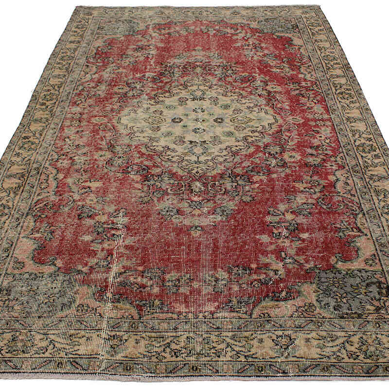 Vintage Turkish Hand-Knotted Rug - 5' 5" x 9' 1" (65" x 109") - K0082976