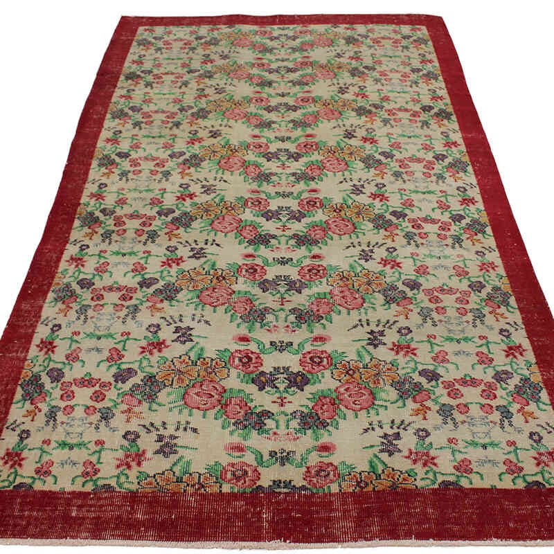 Vintage Turkish Hand-Knotted Rug - 5' 1" x 8' 7" (61" x 103") - K0082977