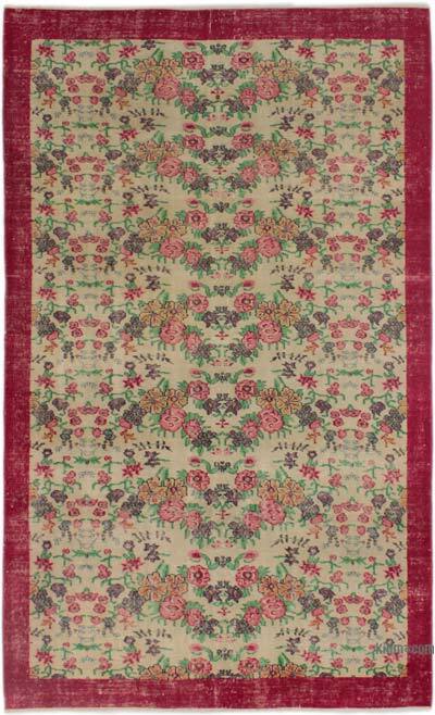 Vintage Turkish Hand-Knotted Rug - 5' 1" x 8' 7" (61" x 103")