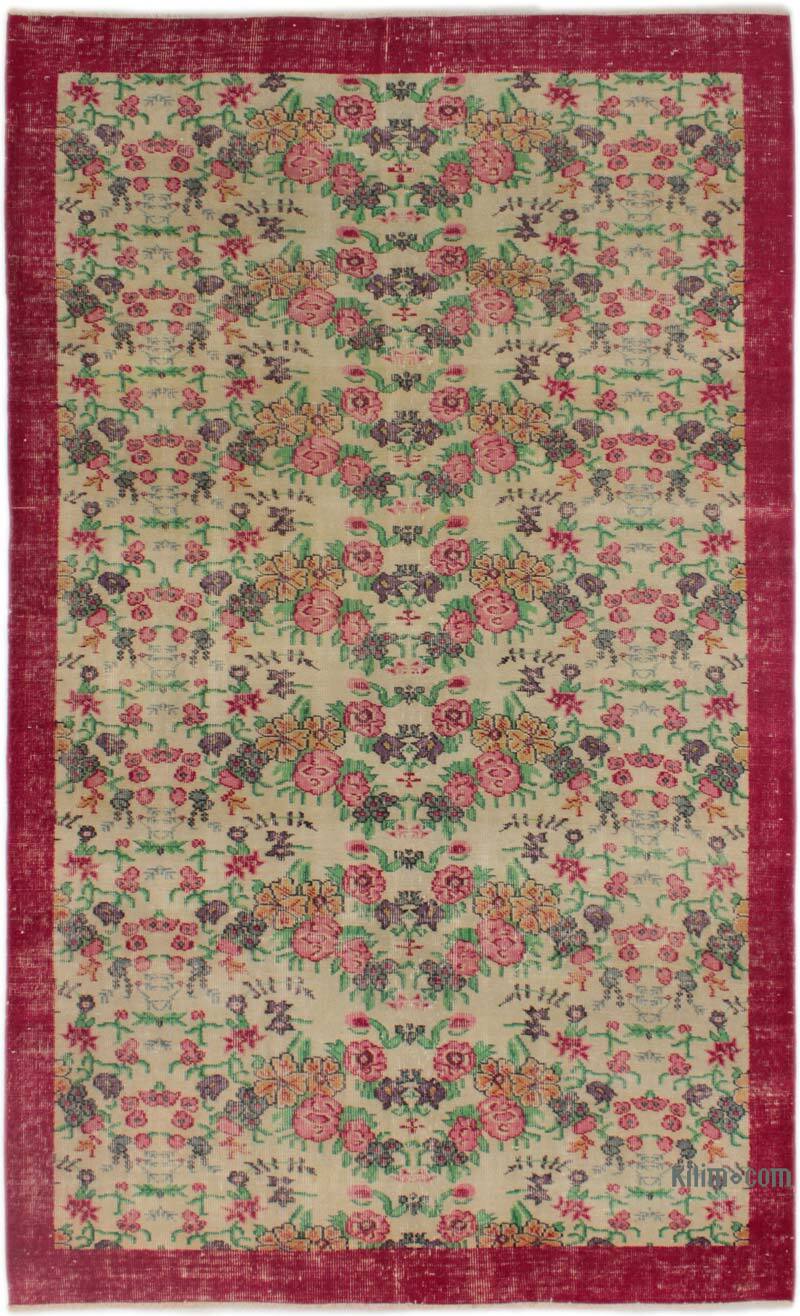 Vintage Turkish Hand-Knotted Rug - 5' 1" x 8' 7" (61" x 103") - K0082977