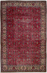 Alfombra Vintage Turca Anudada a Mano - 173 cm x 273 cm