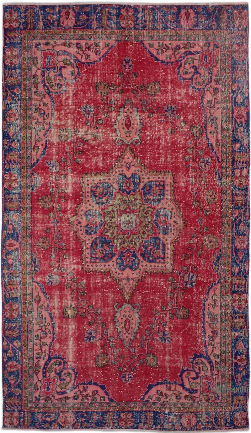 Alfombra Vintage Turca Anudada a Mano - 162 cm x 283 cm - K0082979