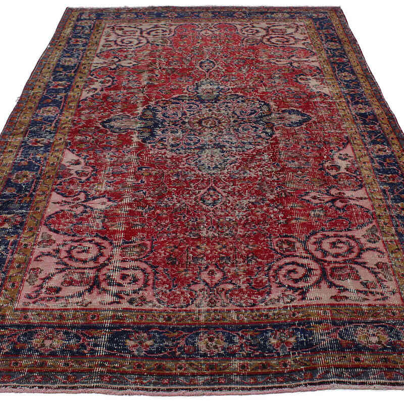 Alfombra Vintage Turca Anudada a Mano - 164 cm x 271 cm - K0082980