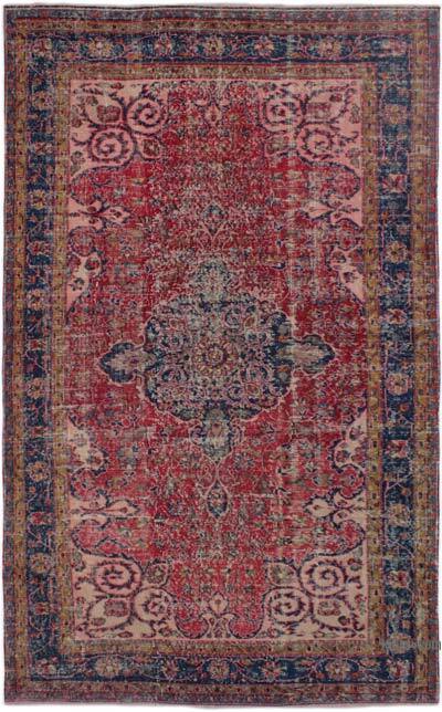 Vintage Turkish Hand-Knotted Rug - 5' 5" x 8' 11" (65" x 107")