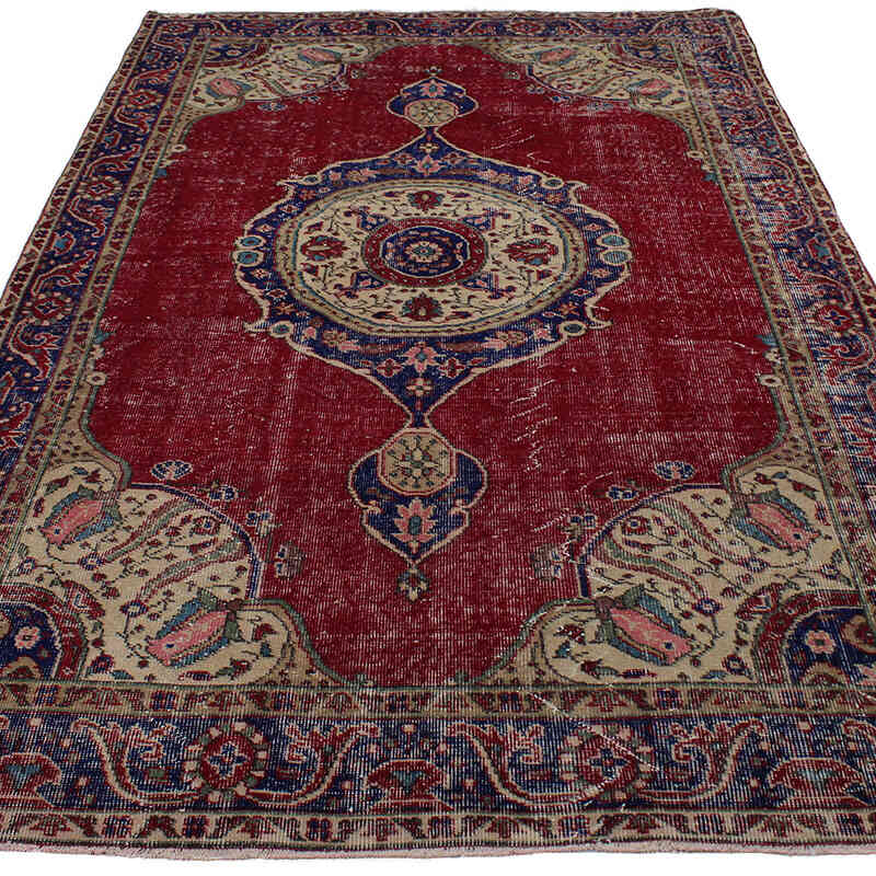 Vintage Turkish Hand-Knotted Rug - 5' 4" x 8' 10" (64" x 106") - K0082981
