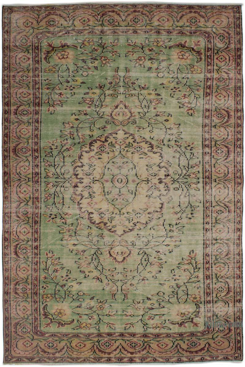 Alfombra Vintage Turca Anudada a Mano - 165 cm x 250 cm - K0082982