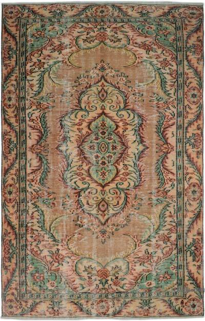 Alfombra Vintage Turca Anudada a Mano - 172 cm x 270 cm