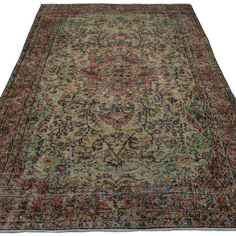 Vintage Turkish Hand-Knotted Rug - 5' 1" x 8' 11" (61" x 107") - K0082986