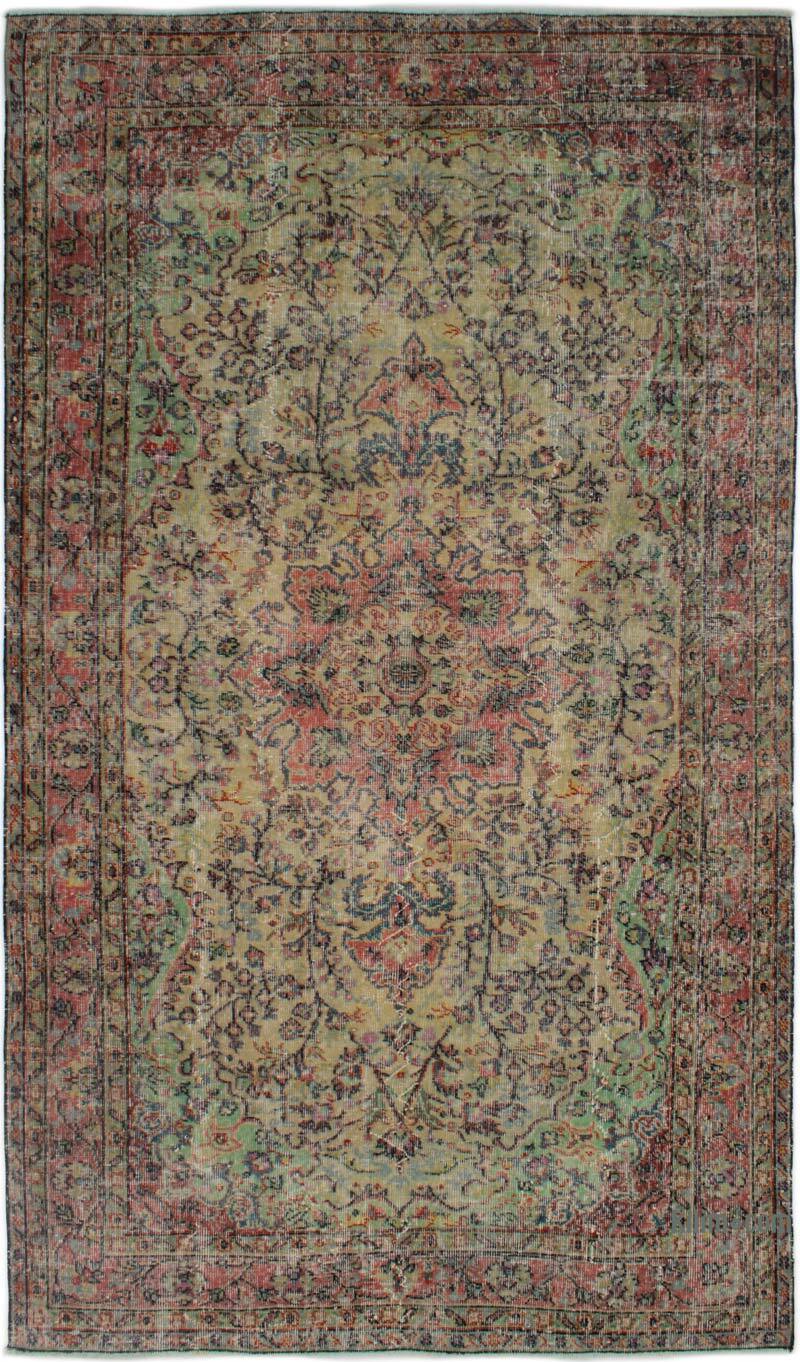 Vintage Turkish Hand-Knotted Rug - 5' 1" x 8' 11" (61" x 107") - K0082986