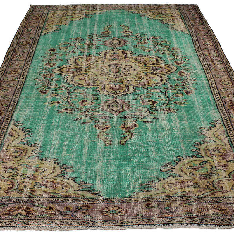Vintage Turkish Hand-Knotted Rug - 5' 8" x 9'  (68" x 108") - K0082987