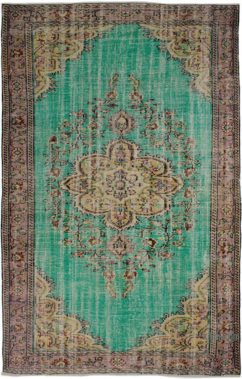 Vintage Turkish Hand-Knotted Rug - 5' 8" x 9'  (68" x 108") - K0082987