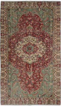 Vintage Turkish Hand-Knotted Rug - 5'  x 8' 6" (60" x 102")