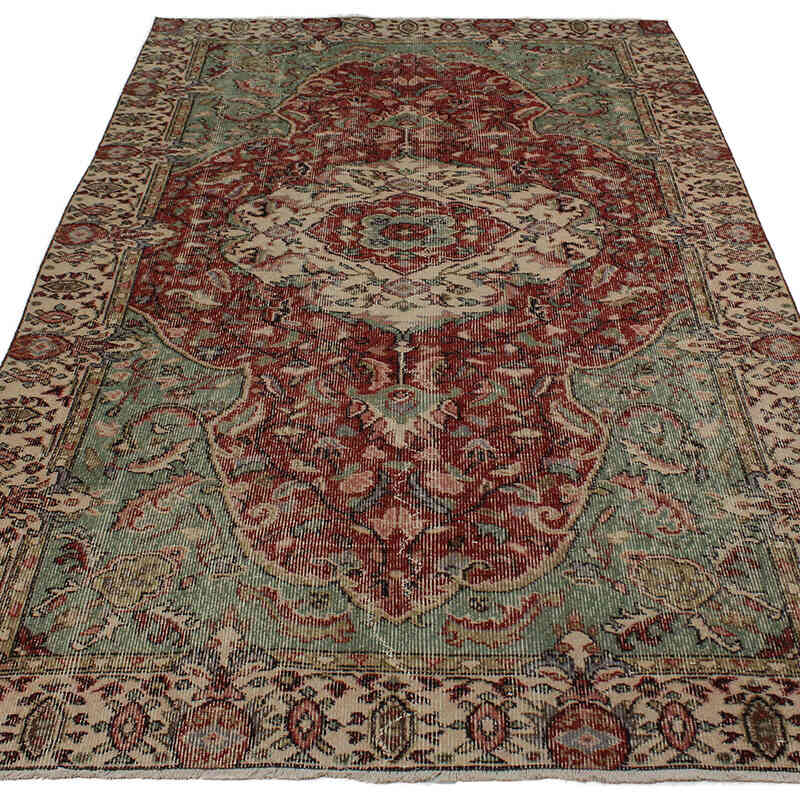 Vintage Turkish Hand-Knotted Rug - 5'  x 8' 6" (60" x 102") - K0082990