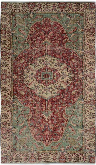 Vintage Turkish Hand-Knotted Rug - 5'  x 8' 6" (60" x 102")