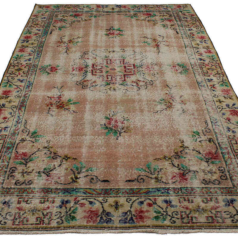 El Dokuma Vintage Halı - 154 cm x 266 cm - K0082991