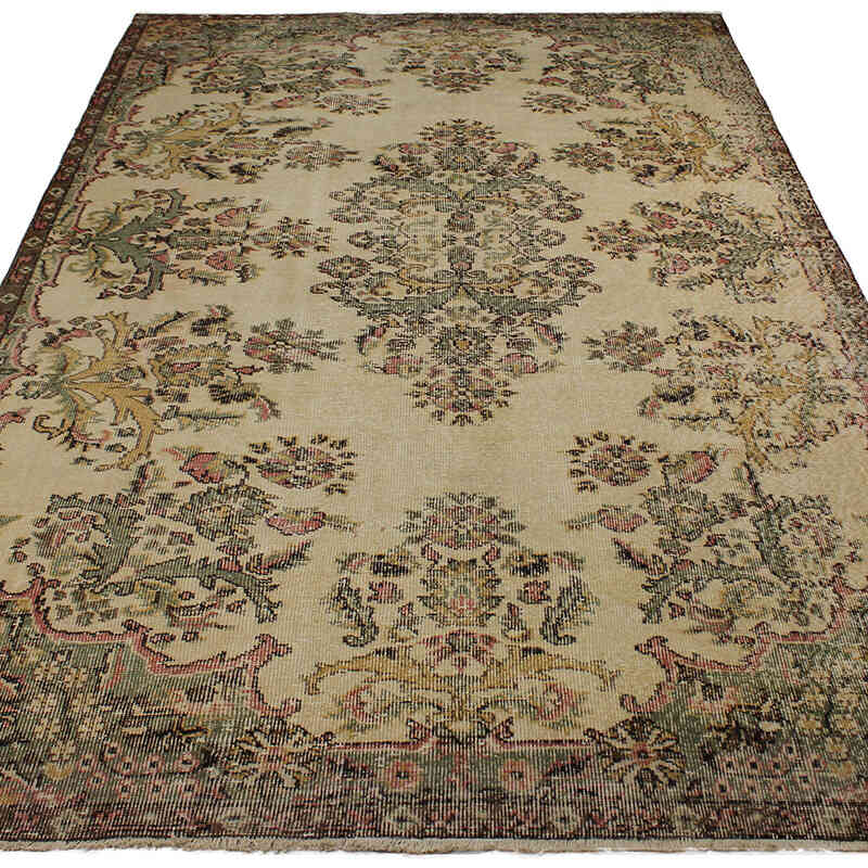 Alfombra Vintage Turca Anudada a Mano - 175 cm x 300 cm - K0082992