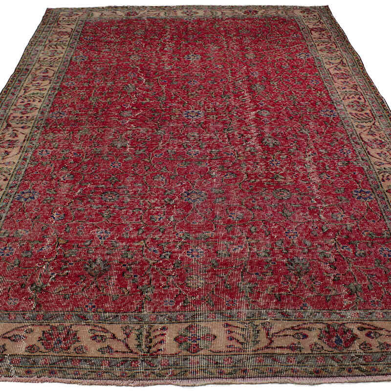 Vintage Turkish Hand-Knotted Rug - 6' 5" x 10'  (77" x 120") - K0082994
