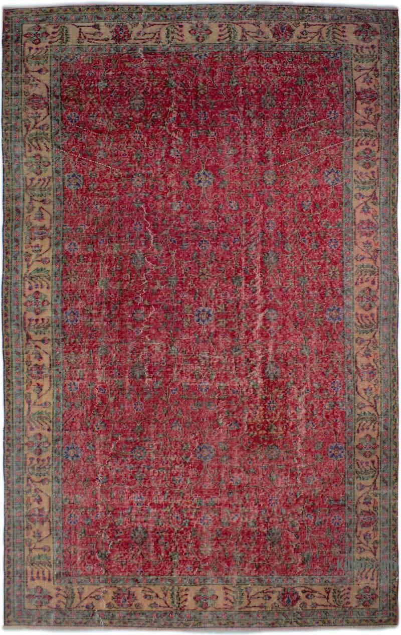 Vintage Turkish Hand-Knotted Rug - 6' 5" x 10'  (77" x 120") - K0082994