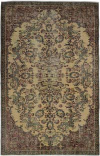 Vintage Turkish Hand-Knotted Rug - 173 cm x 274 cm