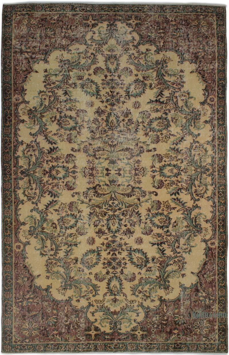Alfombra Vintage Turca Anudada a Mano - 173 cm x 274 cm - K0082996