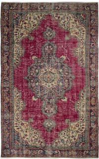 El Dokuma Vintage Halı - 182 cm x 298 cm