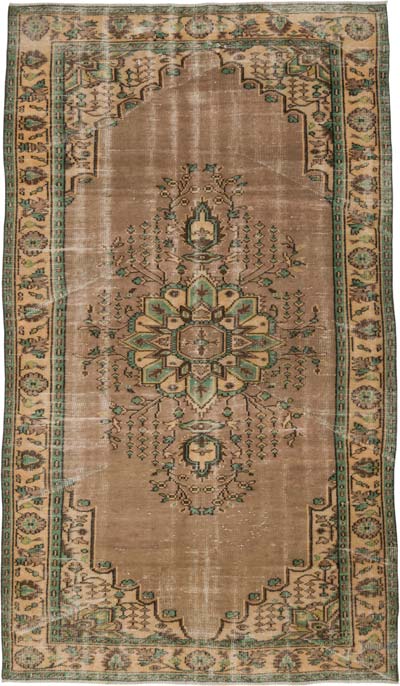 Alfombra Vintage Turca Anudada a Mano - 185 cm x 316 cm