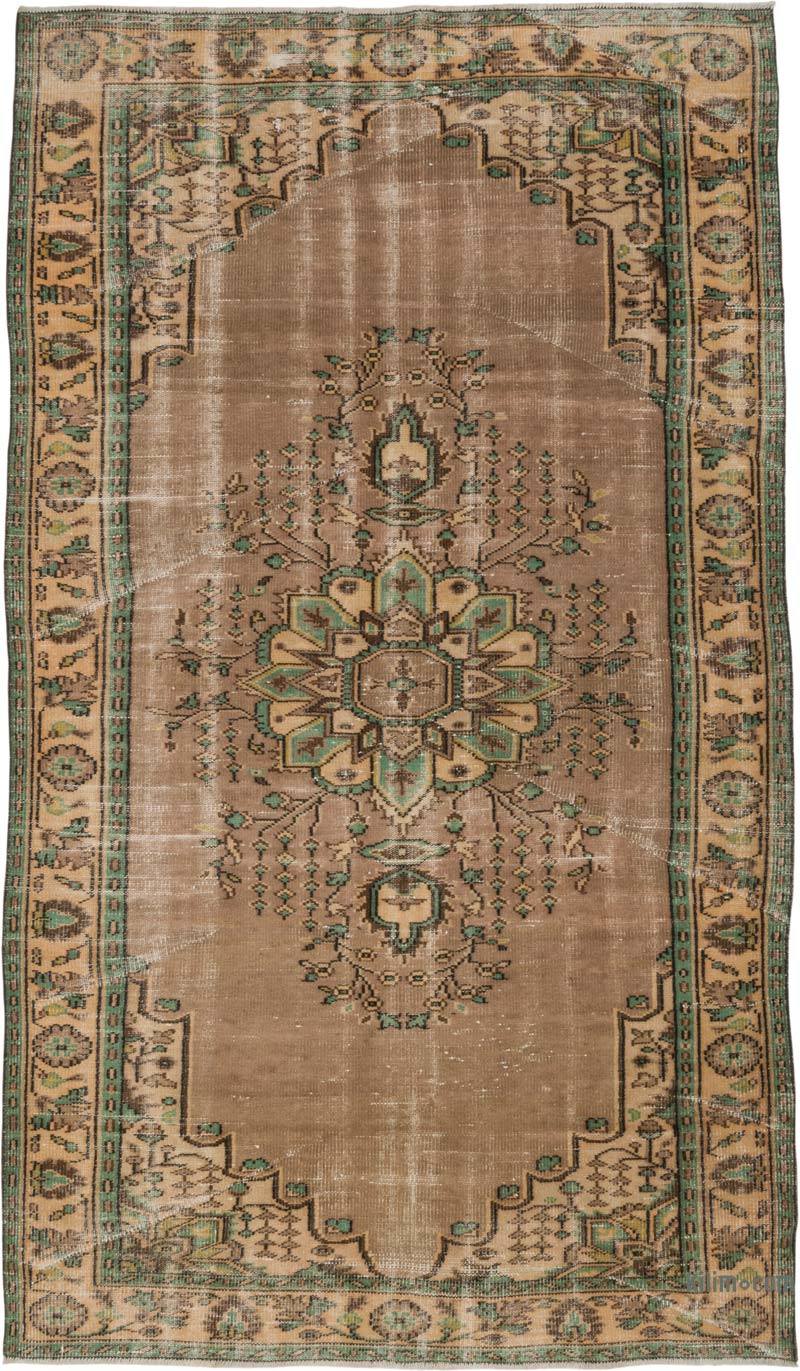 Vintage Turkish Hand-Knotted Rug - 6' 1" x 10' 4" (73" x 124") - K0082998