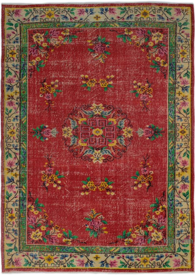 Alfombra Vintage Turca Anudada a Mano - 194 cm x 275 cm - K0083000