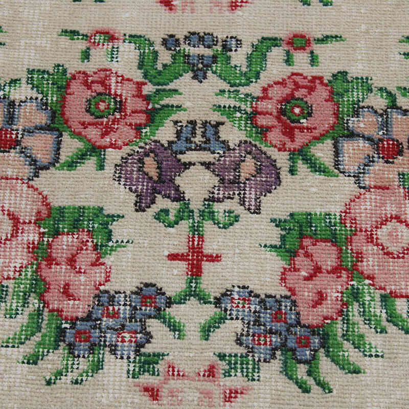 Vintage Turkish Hand-Knotted Rug - 5' 3" x 8'  (63" x 96") - K0083001