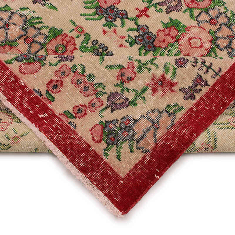 Vintage Turkish Hand-Knotted Rug - 5' 3" x 8'  (63" x 96") - K0083001
