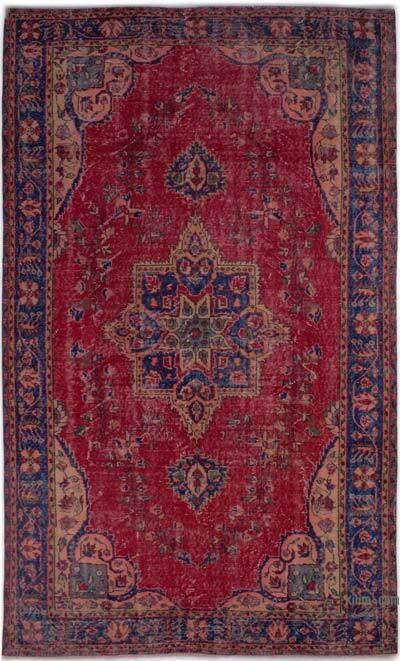 Vintage Turkish Hand-Knotted Rug - 5' 7" x 9' 5" (67" x 113")