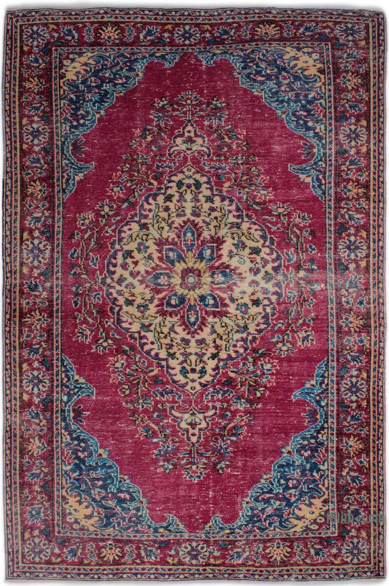 Alfombra Vintage Turca Anudada a Mano - 170 cm x 261 cm - K0083003