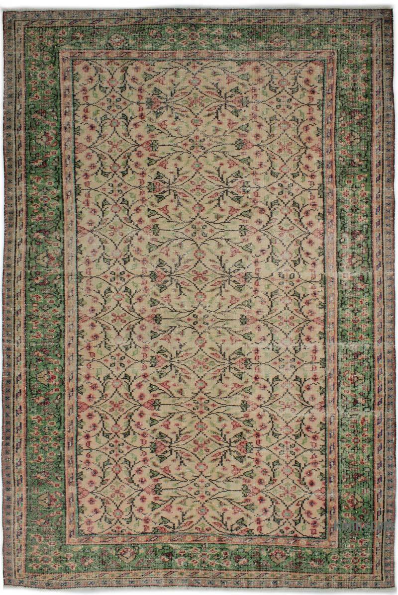 Vintage Turkish Hand-Knotted Rug - 6' 3" x 9' 3" (75" x 111") - K0083005