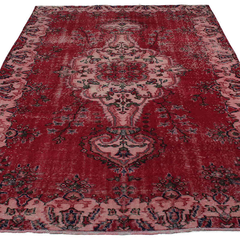 Vintage Turkish Hand-Knotted Rug - 5' 7" x 9'  (67" x 108") - K0083006