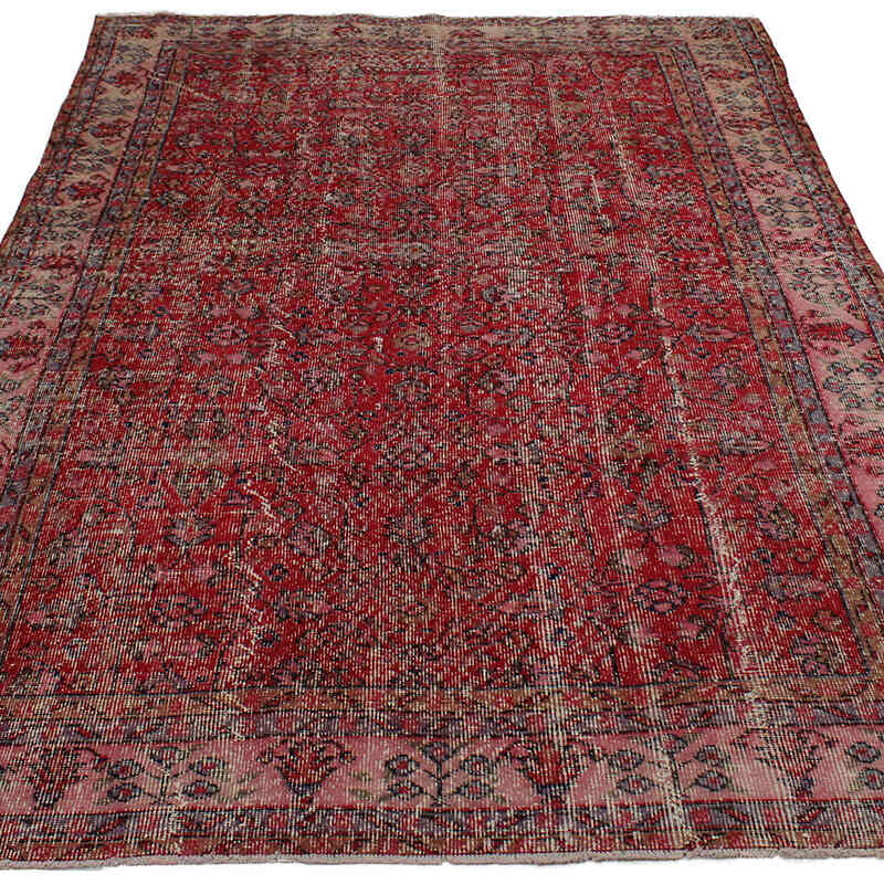 Vintage Turkish Hand-Knotted Rug - 5' 6" x 8' 6" (66" x 102") - K0083007