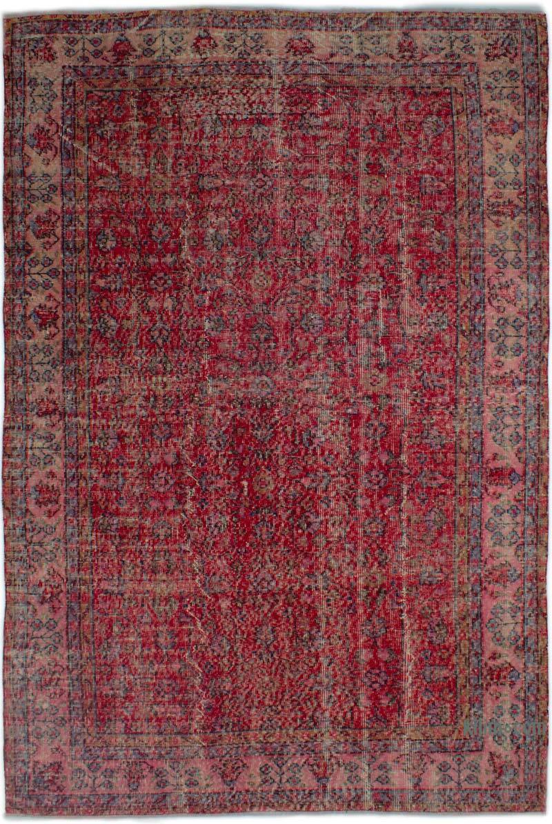 Vintage Turkish Hand-Knotted Rug - 5' 6" x 8' 6" (66" x 102") - K0083007