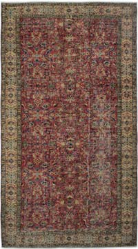 Vintage Turkish Hand-Knotted Rug - 5' 5" x 9' 11" (65" x 119")