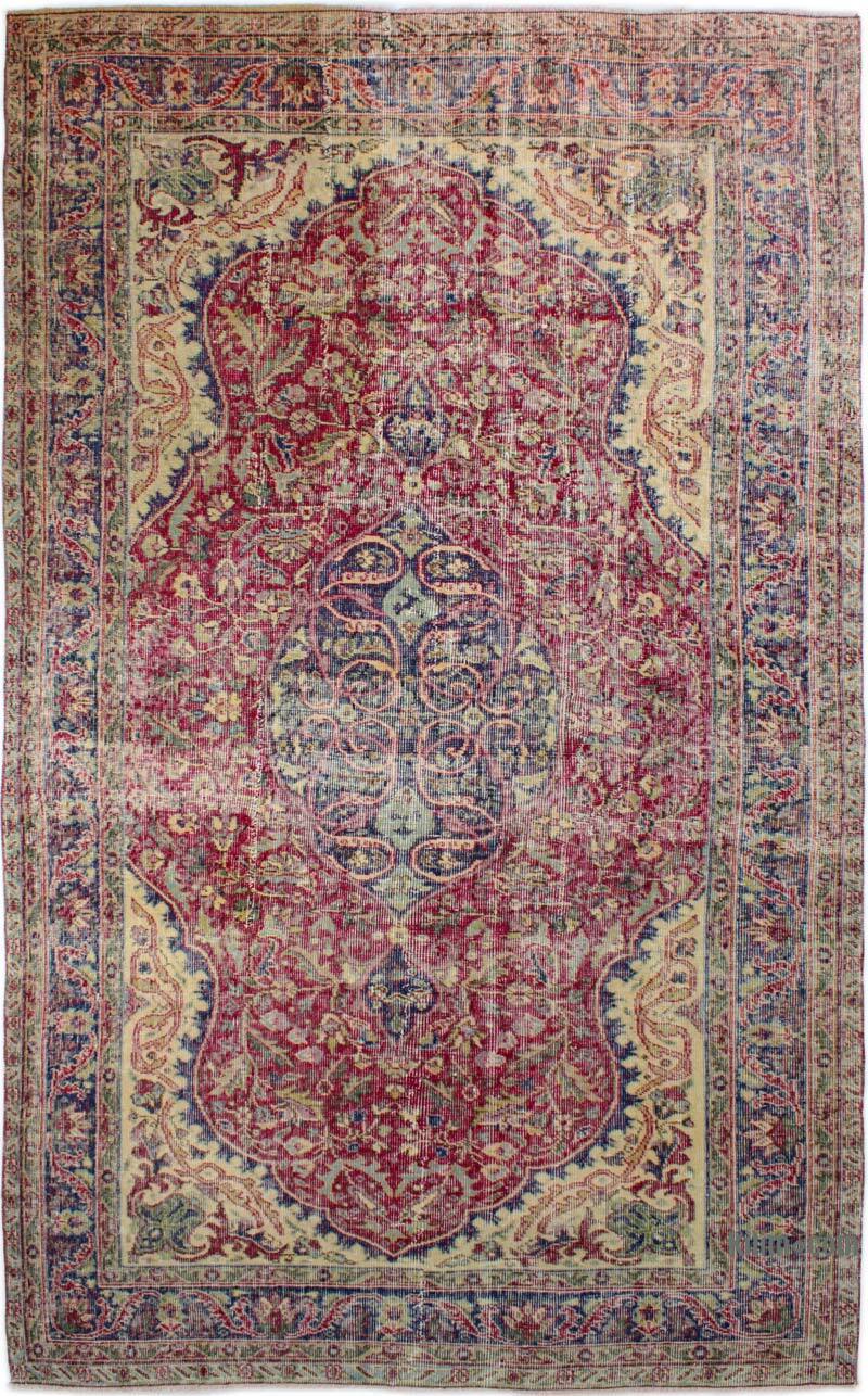 Vintage Turkish Hand-Knotted Rug - 5' 9" x 9'  (69" x 108") - K0083009
