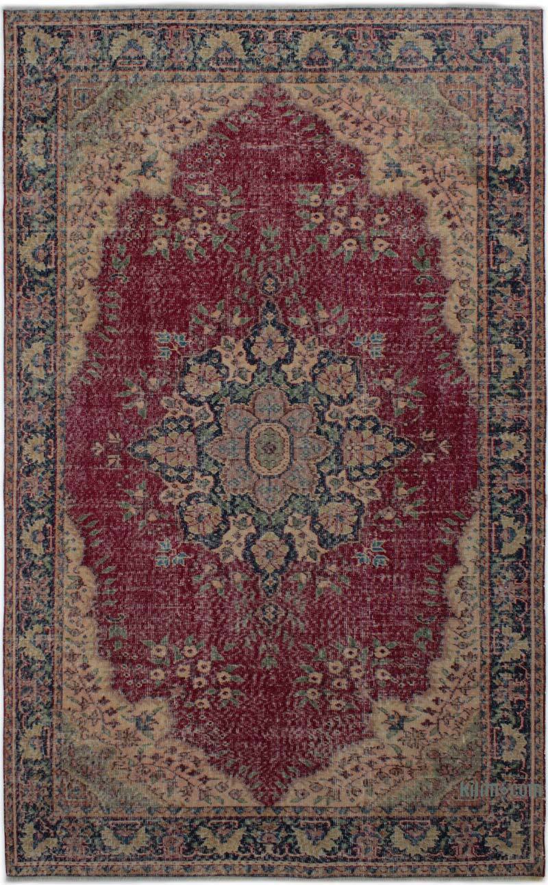 Alfombra Vintage Turca Anudada a Mano - 158 cm x 258 cm - K0083010