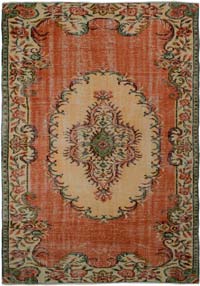 El Dokuma Vintage Halı - 168 cm x 245 cm