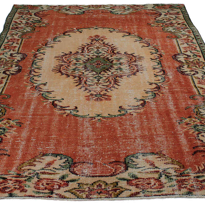 Alfombra Vintage Turca Anudada a Mano - 168 cm x 245 cm - K0083012