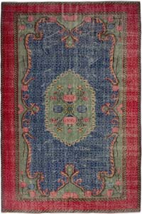 Alfombra Vintage Turca Anudada a Mano - 185 cm x 280 cm